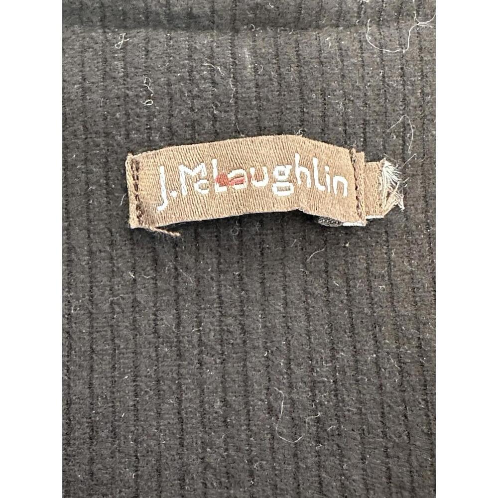 J McLaughlin Fanning Jacket Small Black Braided Trim Pockets Old Money Classic - Picture 10 of 10